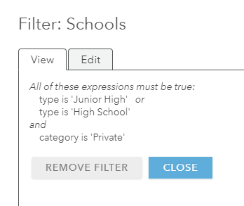 Filter definition when any expression in a set is true but all expressions overall must be true Filter definition when any expression in a set is true but all expressions overall must be true