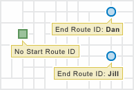 Input for one start location to many end locations Input for one start location to many end locations